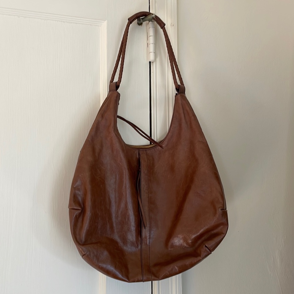 HOBO Brown Leather Shoulder Bag